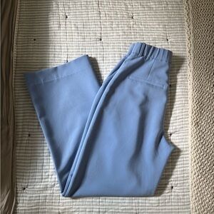 Abercrombie & Fitch Sloane Tailored Wide Leg Pant in Light Blue - Curve Love 26L